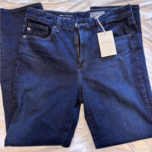 AG Saige High-Rise Straight Jeans - Keke